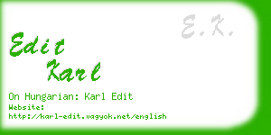edit karl business card